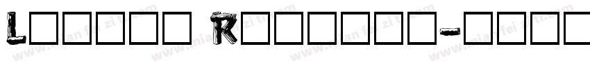 Logger Regular字体转换